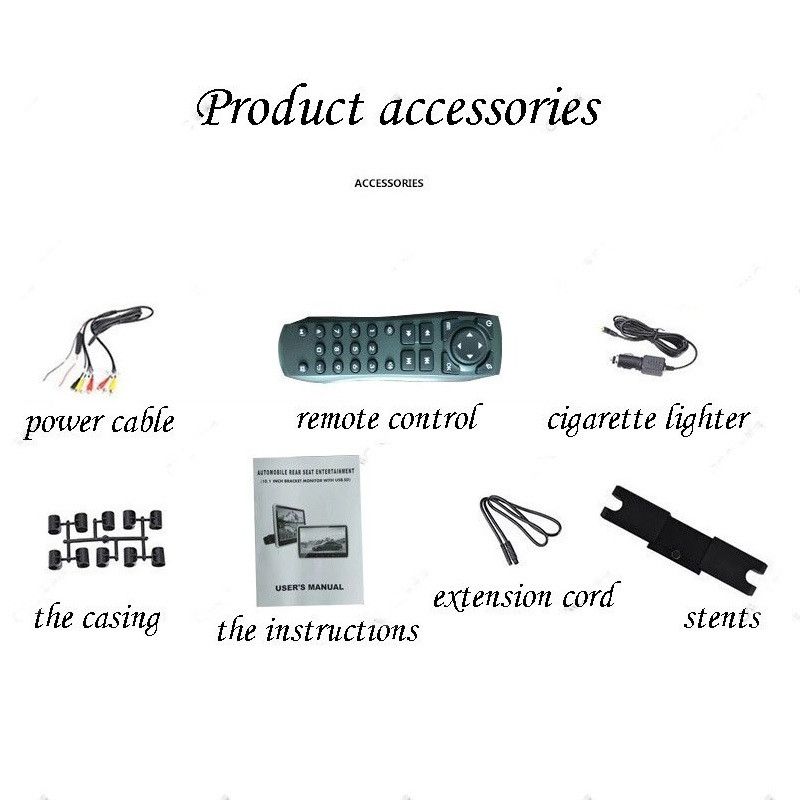 products/657/monitor za naslon sedista.jpg - MONITOR 10.1" (dijagonala 25.65cm) - MP5 - Xenon Svetla Beograd